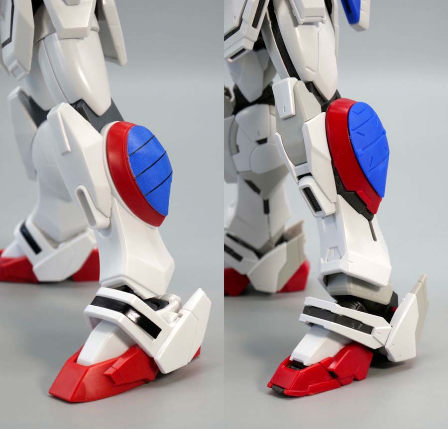 HGFCとRGシャイニングガンダム ノーマルモードのガンプラ比較画像です