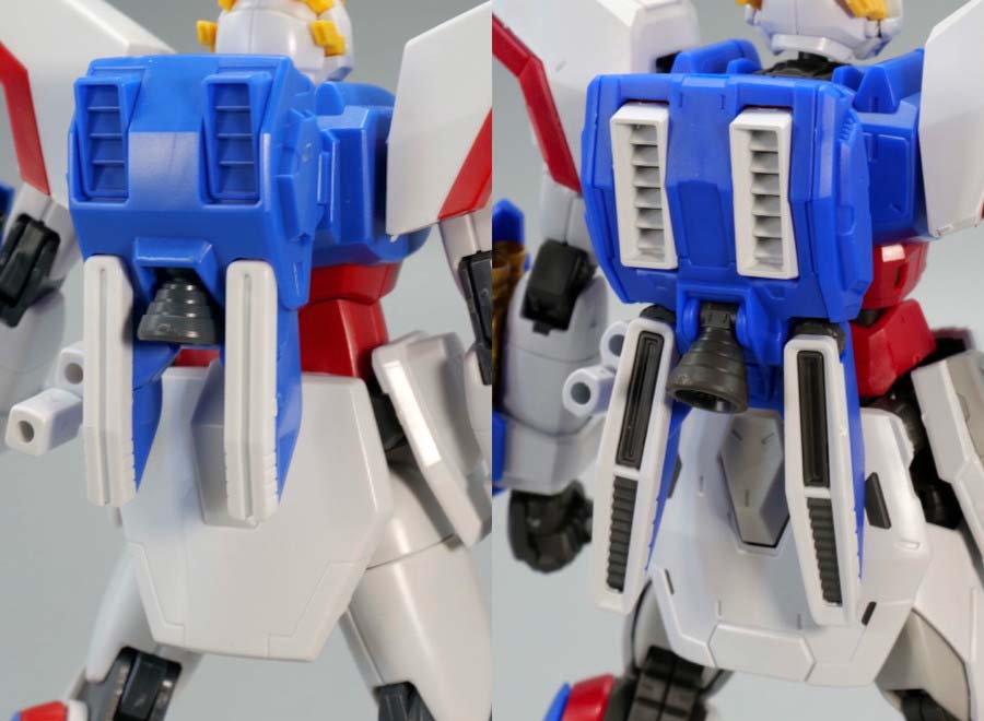 HGFCとRGシャイニングガンダム ノーマルモードのガンプラ比較画像です