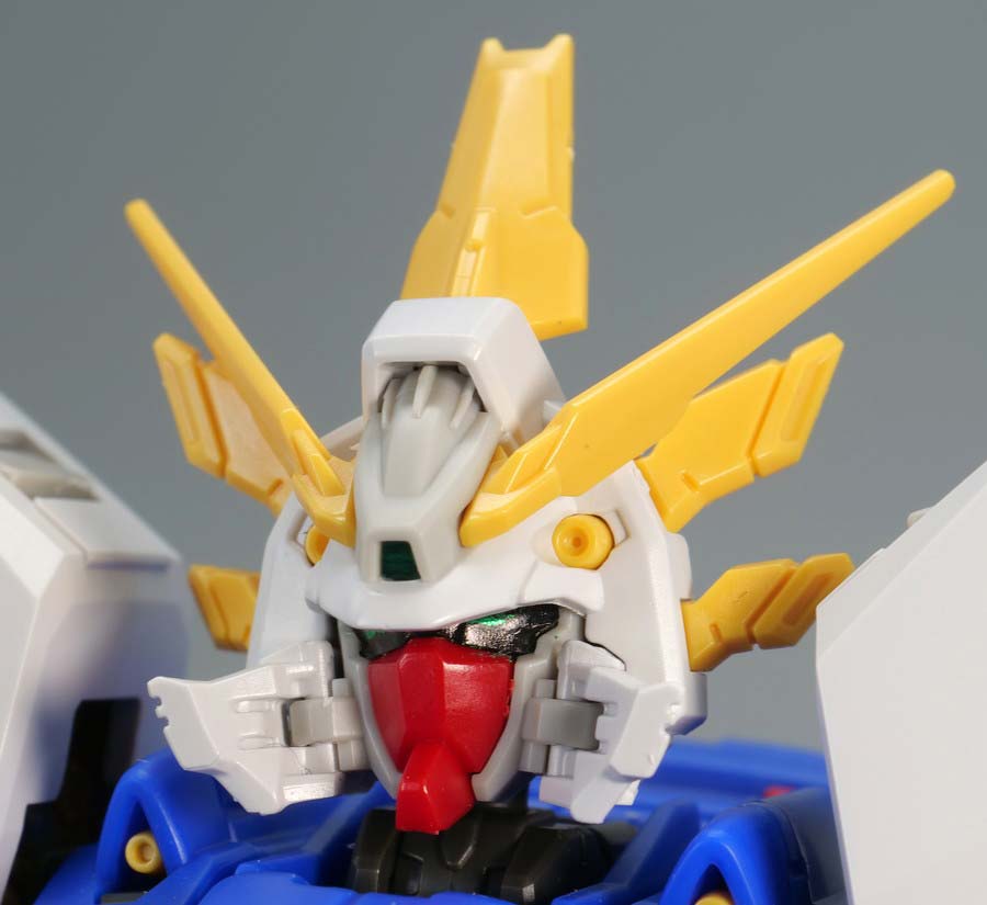 RGシャイニングガンダム スーパーモードのガンプラレビュー画像です