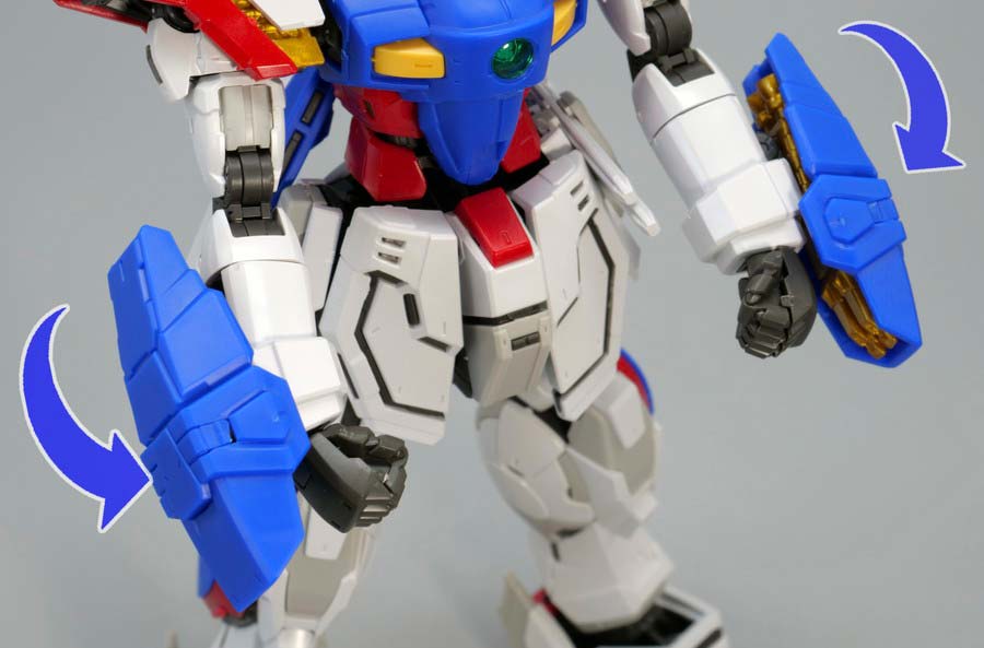 RGシャイニングガンダム スーパーモードのガンプラレビュー画像です