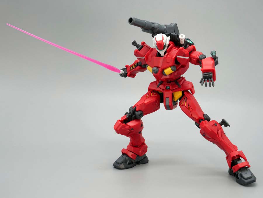 HG軽キャノンのガンプラレビュー画像です