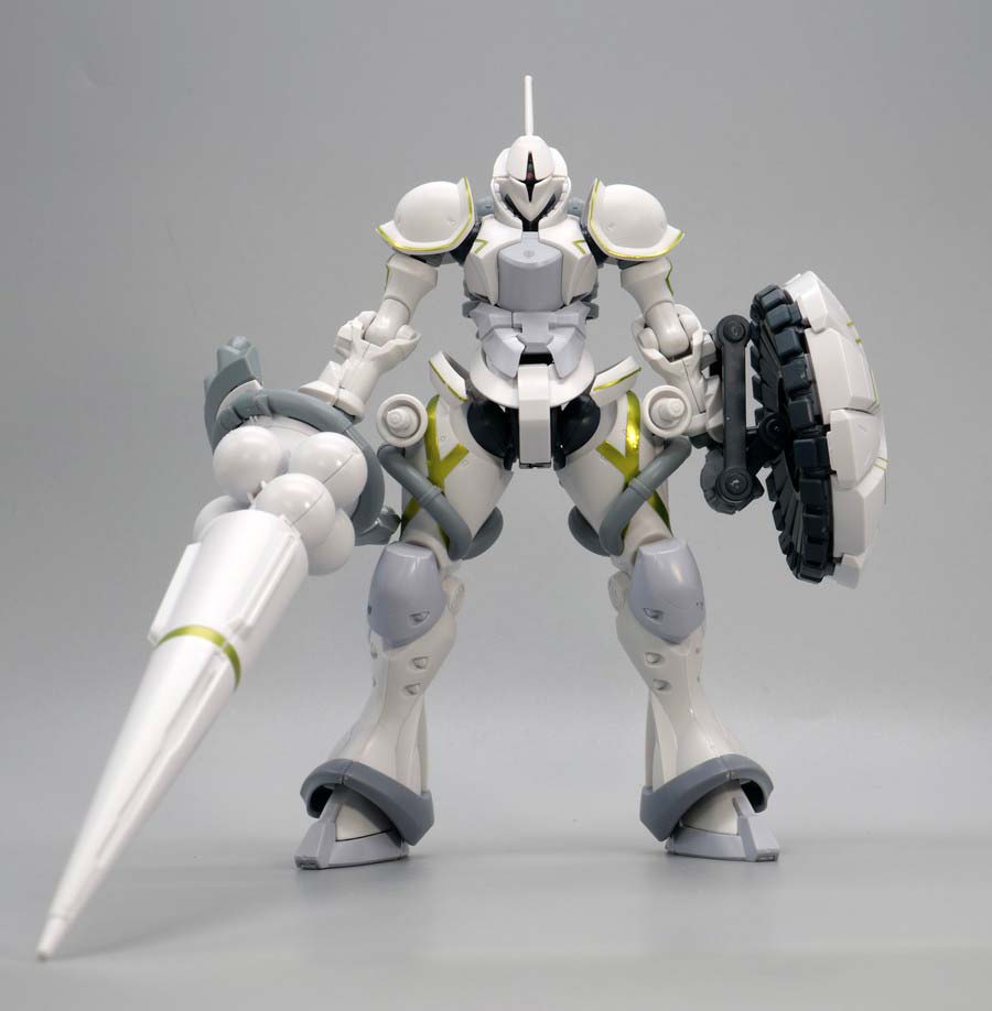 HGエグザベ専用ギャン（ハクジ装備）のガンプラレビュー画像です