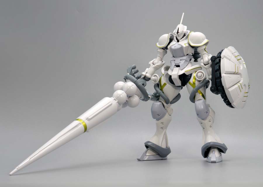 HGエグザベ専用ギャン（ハクジ装備）のガンプラレビュー画像です