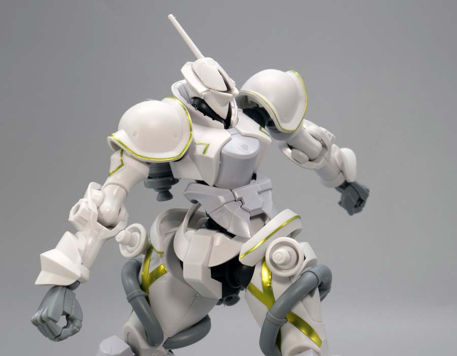 HGエグザベ専用ギャン（ハクジ装備）のガンプラレビュー画像です