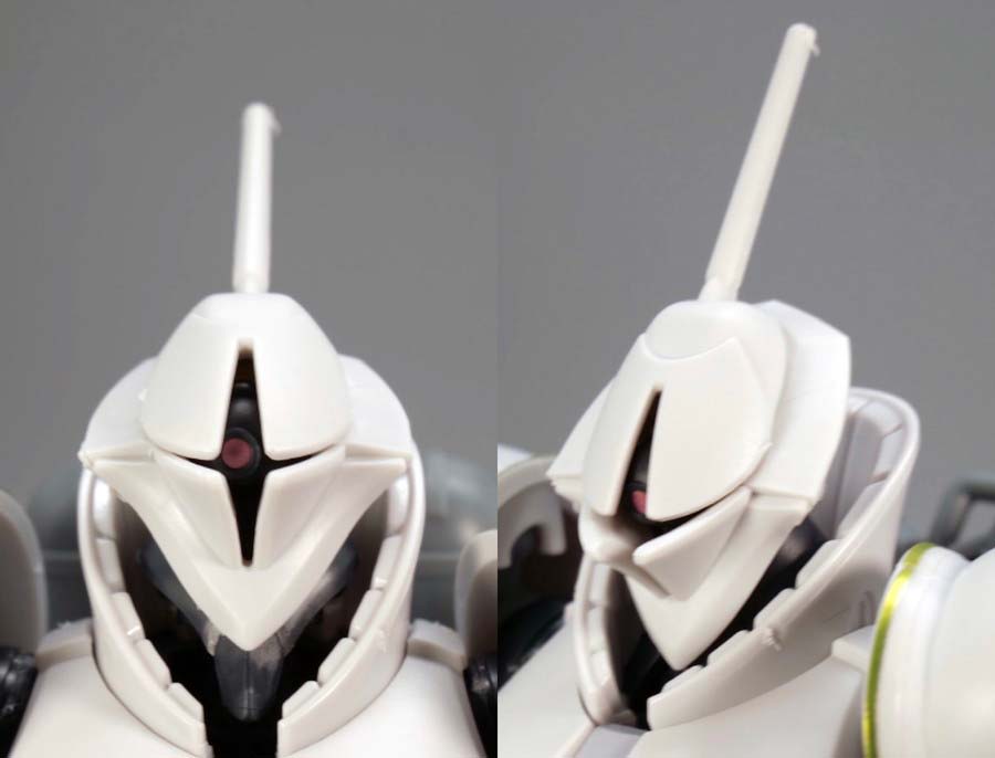 HGエグザベ専用ギャン（ハクジ装備）のガンプラレビュー画像です
