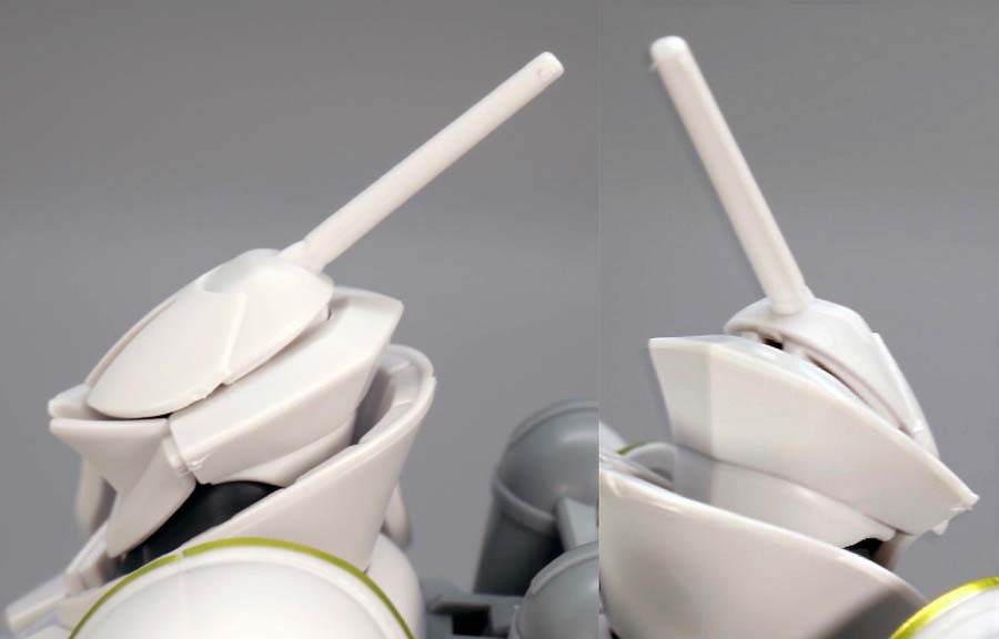 HGエグザベ専用ギャン（ハクジ装備）のガンプラレビュー画像です