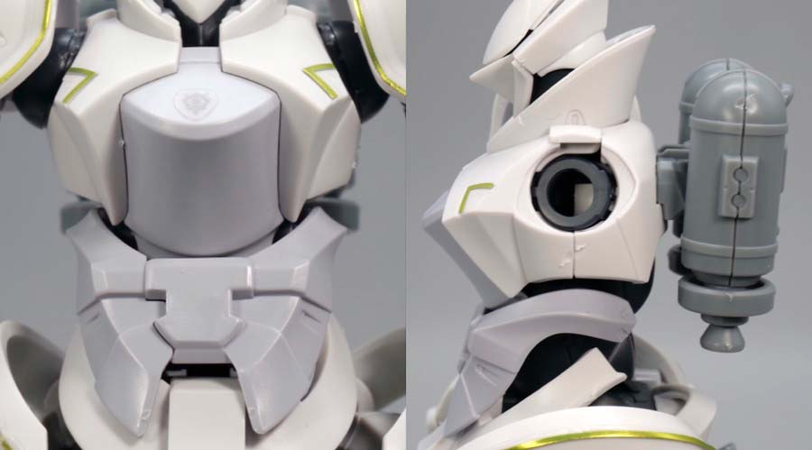 HGエグザベ専用ギャン（ハクジ装備）のガンプラレビュー画像です