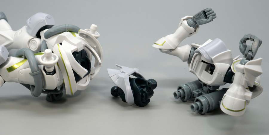 HGエグザベ専用ギャン（ハクジ装備）のガンプラレビュー画像です