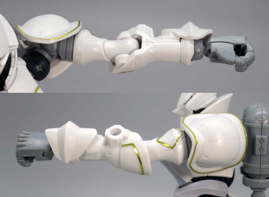 HGエグザベ専用ギャン（ハクジ装備）のガンプラレビュー画像です