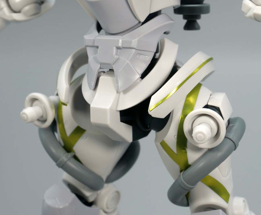 HGエグザベ専用ギャン（ハクジ装備）のガンプラレビュー画像です
