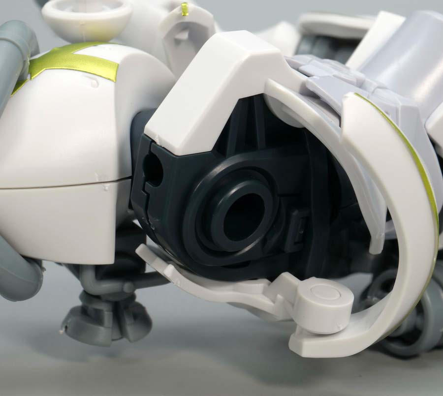 HGエグザベ専用ギャン（ハクジ装備）のガンプラレビュー画像です