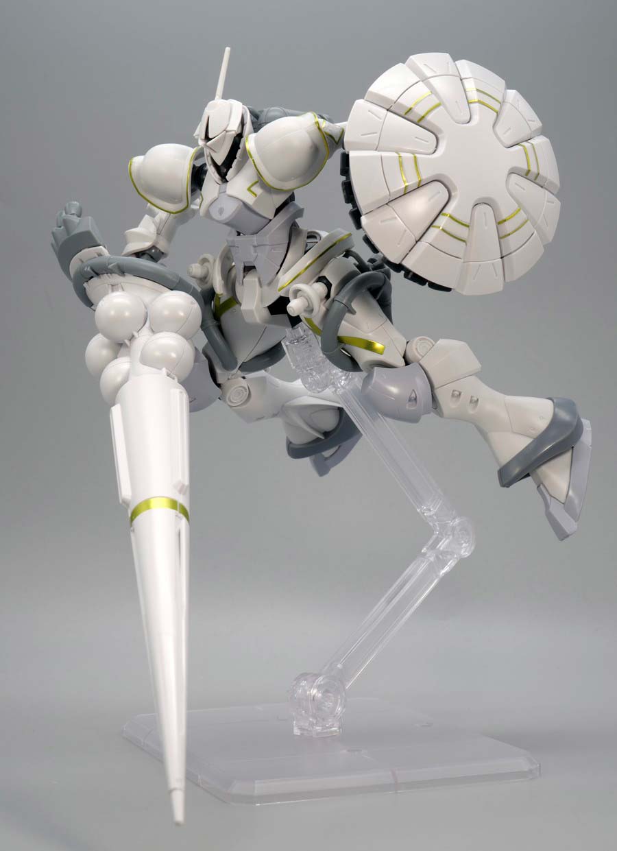HGエグザベ専用ギャン（ハクジ装備）のガンプラレビュー画像です
