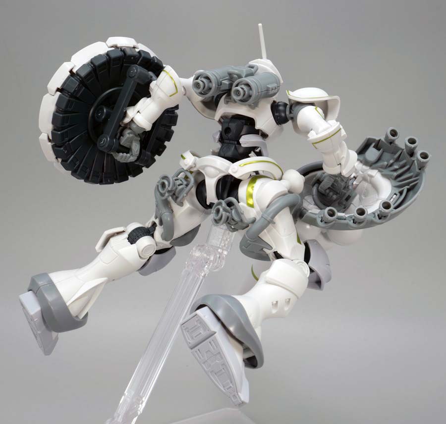 HGエグザベ専用ギャン（ハクジ装備）のガンプラレビュー画像です