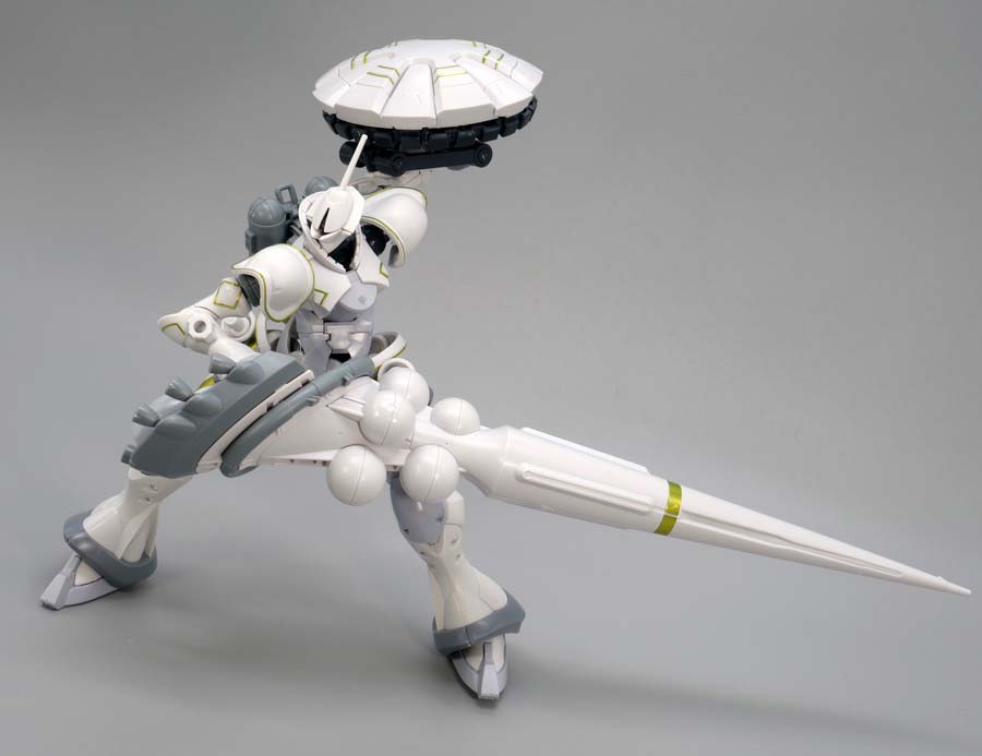 HGエグザベ専用ギャン（ハクジ装備）のガンプラレビュー画像です