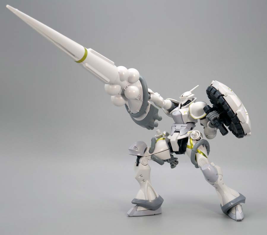 HGエグザベ専用ギャン（ハクジ装備）のガンプラレビュー画像です