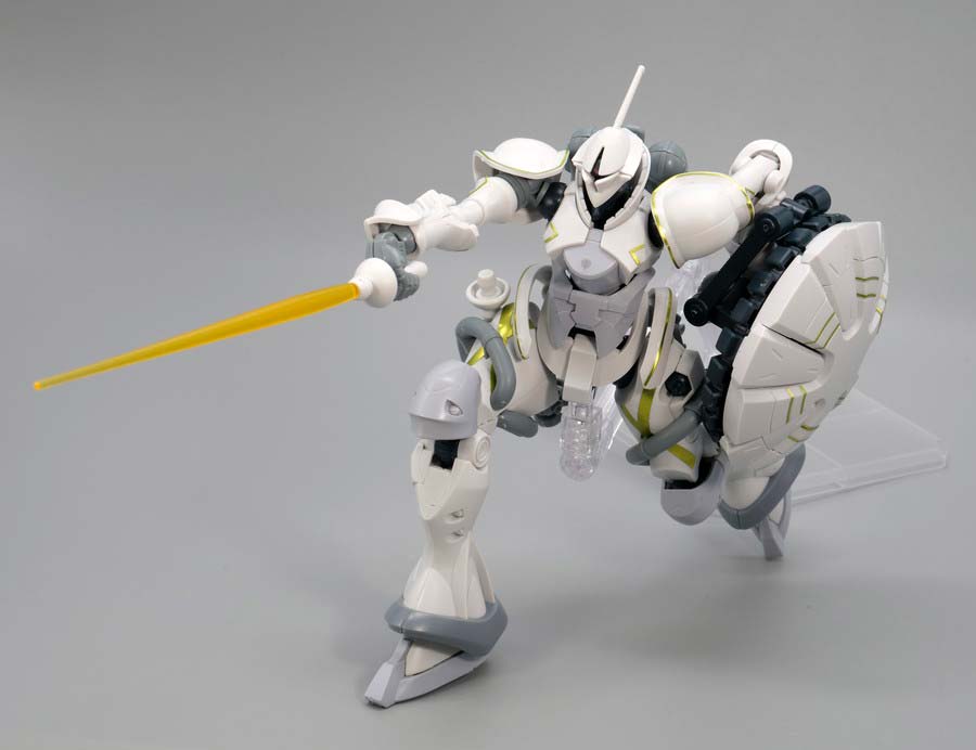 HGエグザベ専用ギャン（ハクジ装備）のガンプラレビュー画像です
