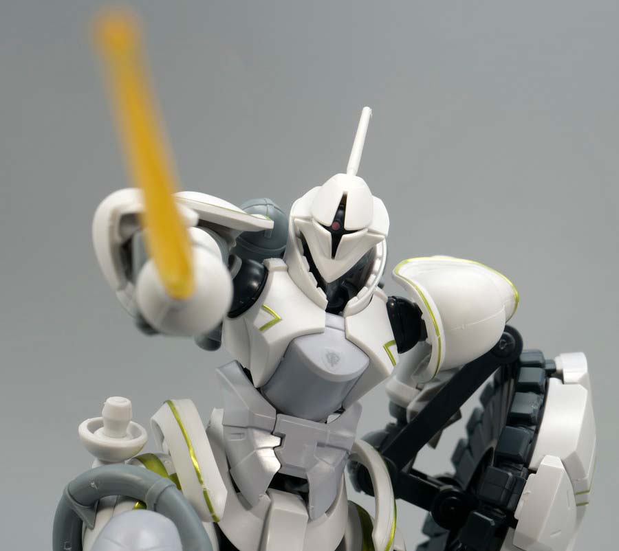 HGエグザベ専用ギャン（ハクジ装備）のガンプラレビュー画像です