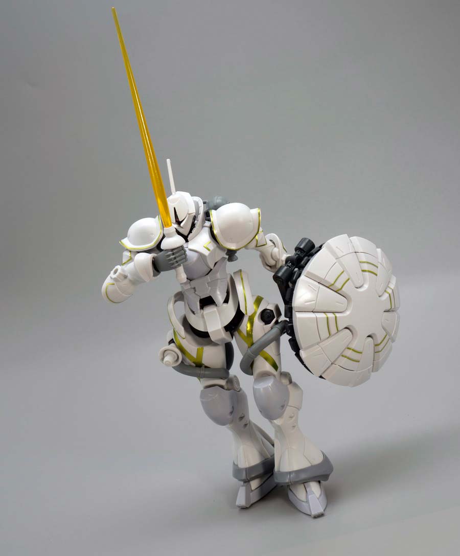 HGエグザベ専用ギャン（ハクジ装備）のガンプラレビュー画像です