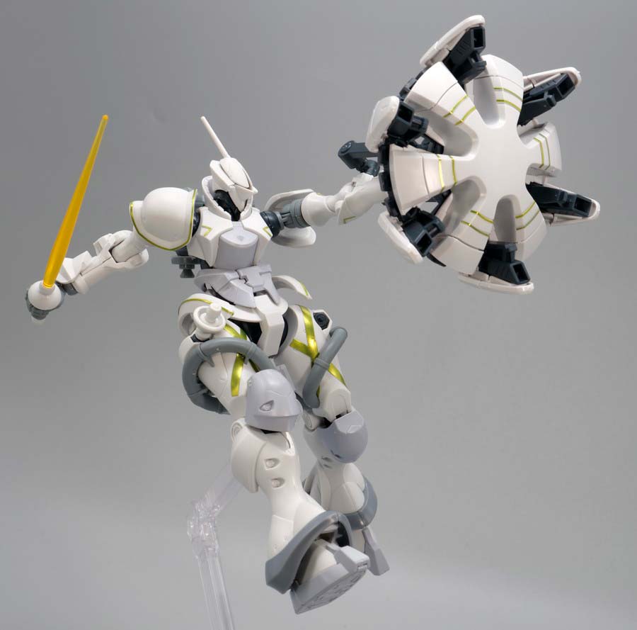 HGエグザベ専用ギャン（ハクジ装備）のガンプラレビュー画像です