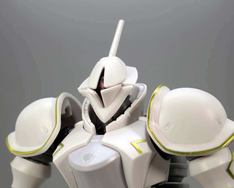 HGエグザベ専用ギャン（ハクジ装備）のガンプラレビュー画像です
