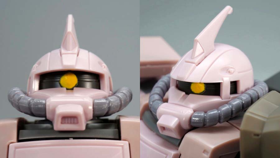 HGザク・デザートタイプ ピンクパンサー隊機のガンプラレビュー画像です