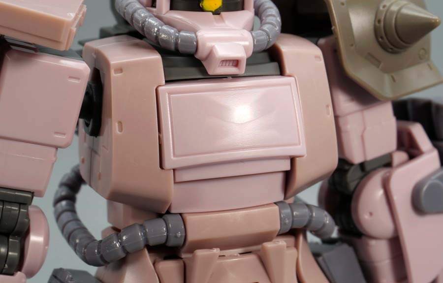 HGザク・デザートタイプ ピンクパンサー隊機のガンプラレビュー画像です