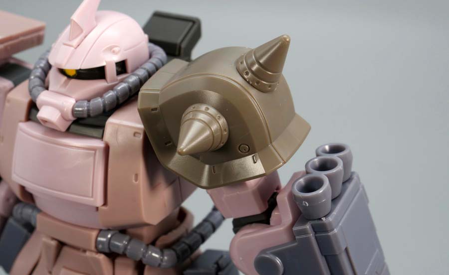 HGザク・デザートタイプ ピンクパンサー隊機のガンプラレビュー画像です