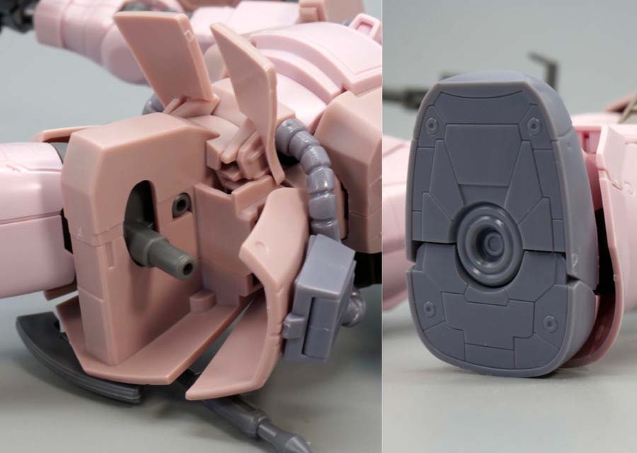 HGザク・デザートタイプ ピンクパンサー隊機のガンプラレビュー画像です