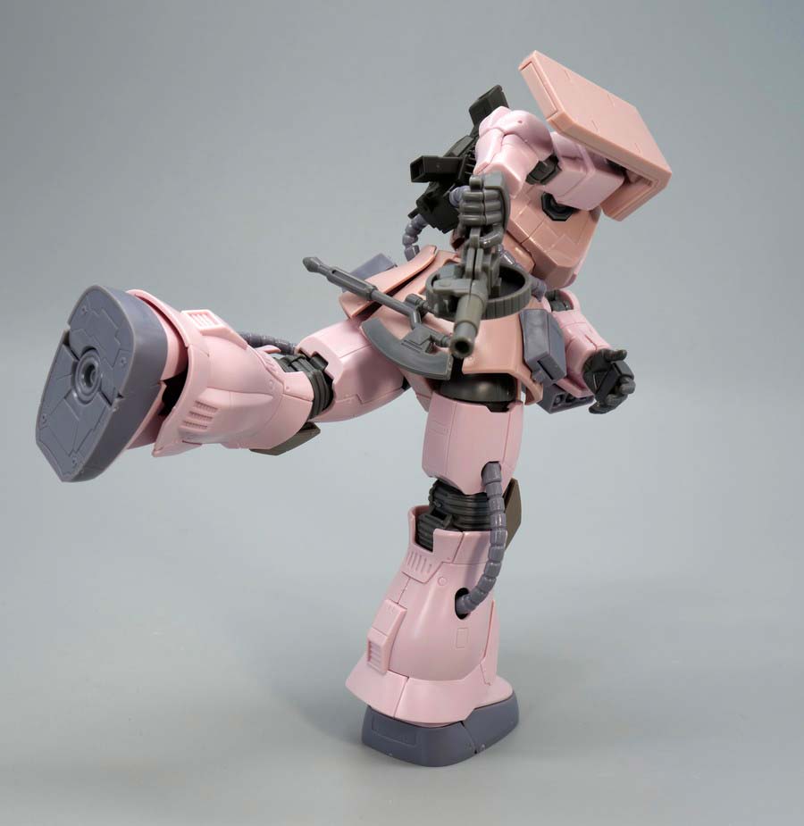 HGザク・デザートタイプ ピンクパンサー隊機のガンプラレビュー画像です