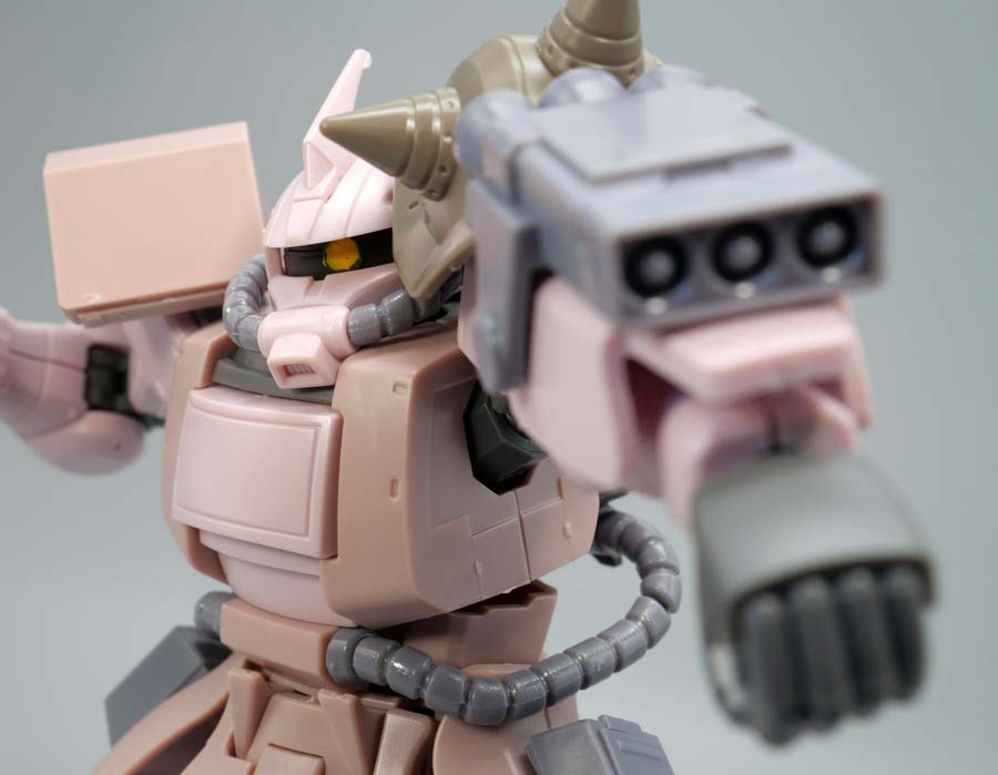 HGザク・デザートタイプ ピンクパンサー隊機のガンプラレビュー画像です