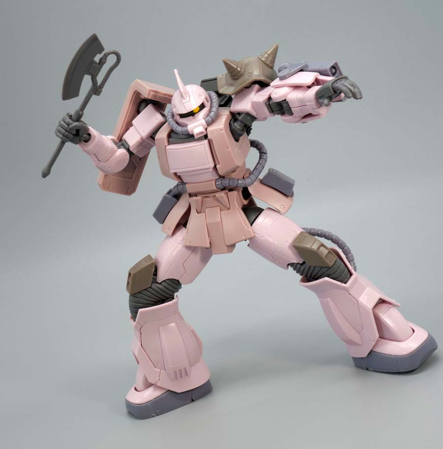 HGザク・デザートタイプ ピンクパンサー隊機のガンプラレビュー画像です