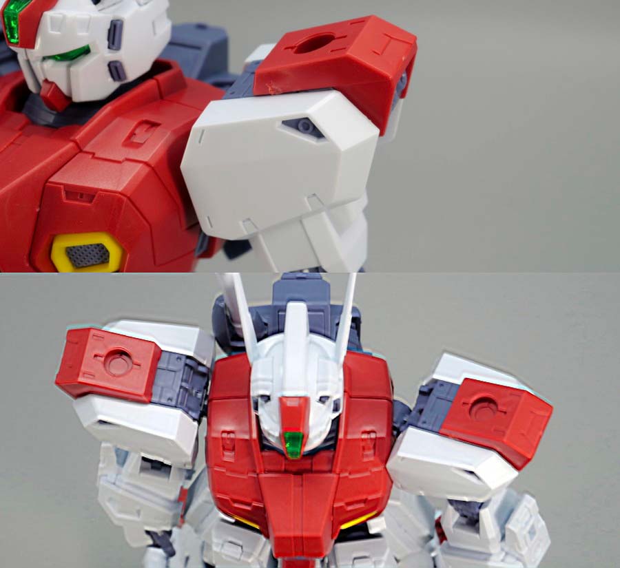 MG F80ガンレイドのガンプラレビュー画像です