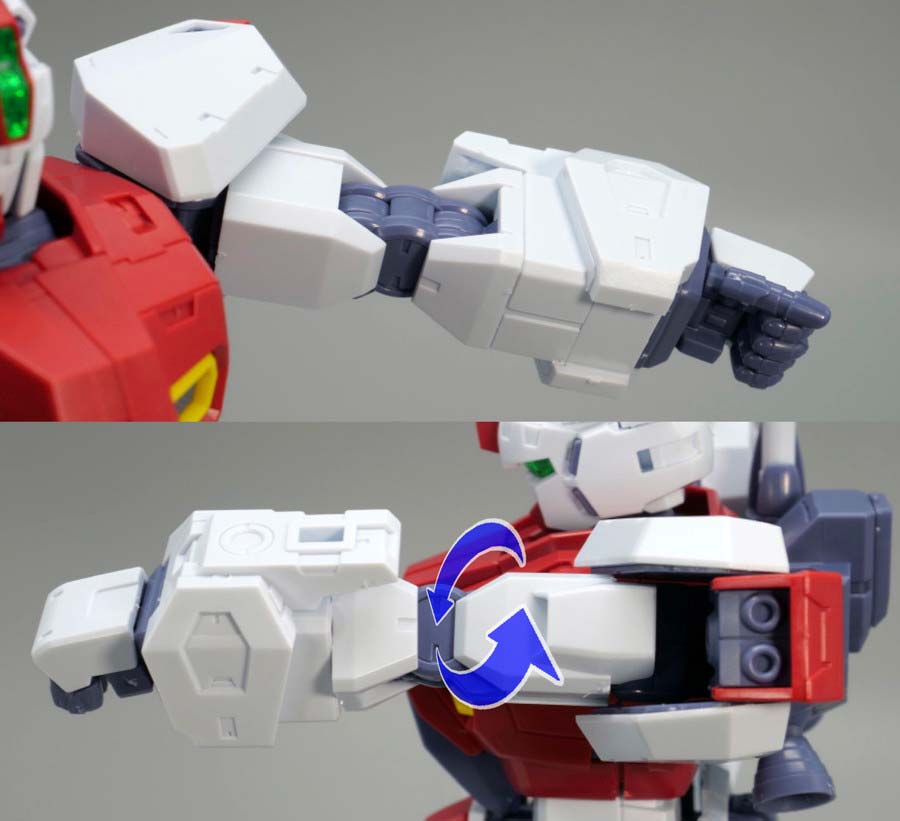 MG F80ガンレイドのガンプラレビュー画像です