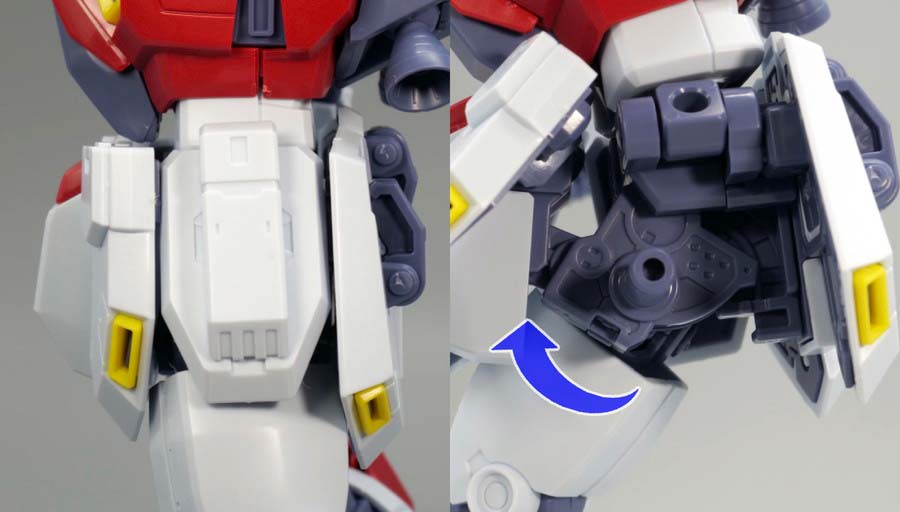 MG F80ガンレイドのガンプラレビュー画像です