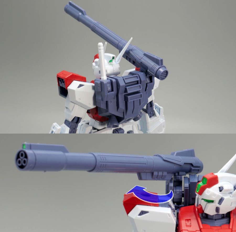 MG F80ガンレイドのガンプラレビュー画像です