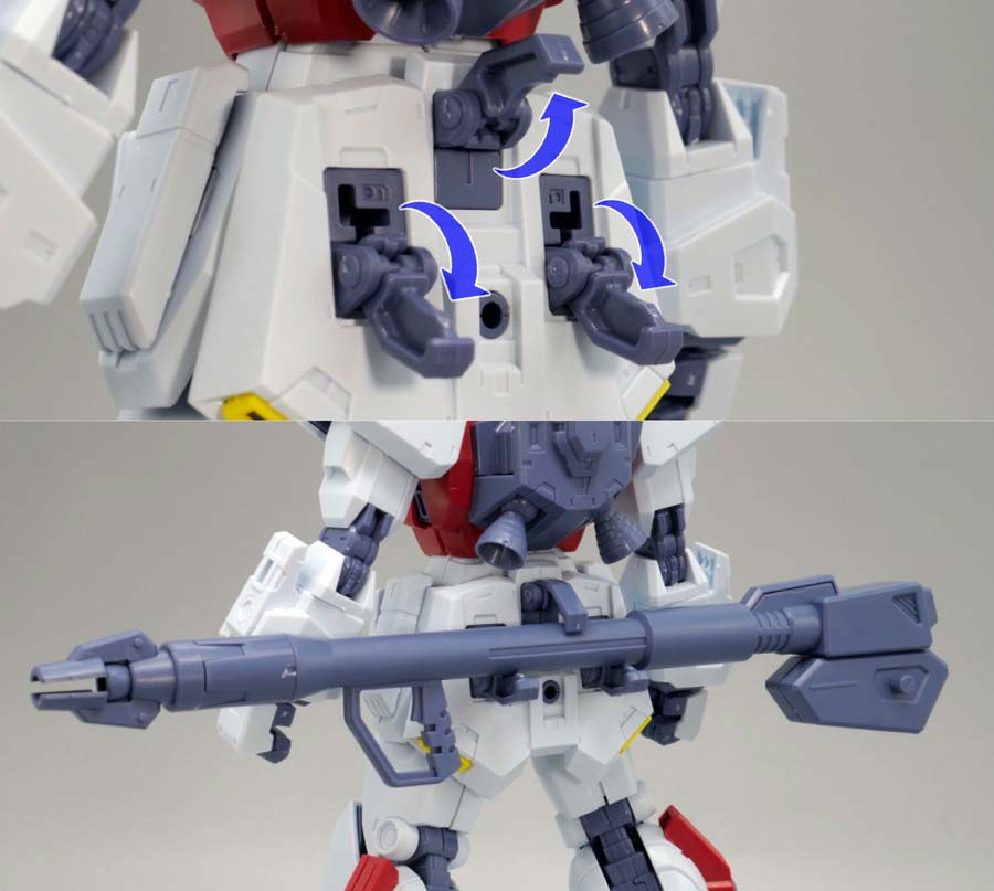 MG F80ガンレイドのガンプラレビュー画像です