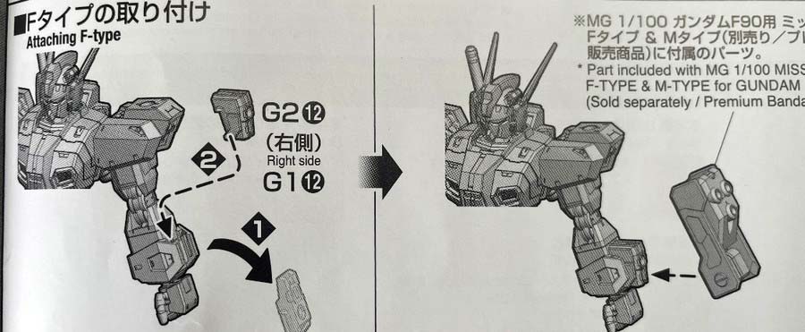 MG F80ガンレイドのガンプラレビュー画像です