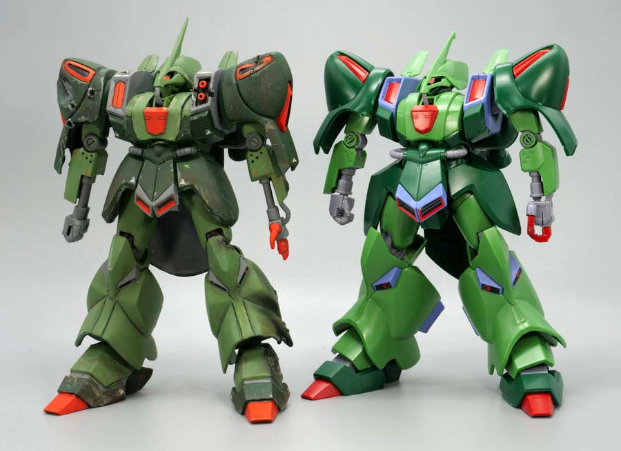 旧キットとHGガルスJの比較ガンプラ画像です