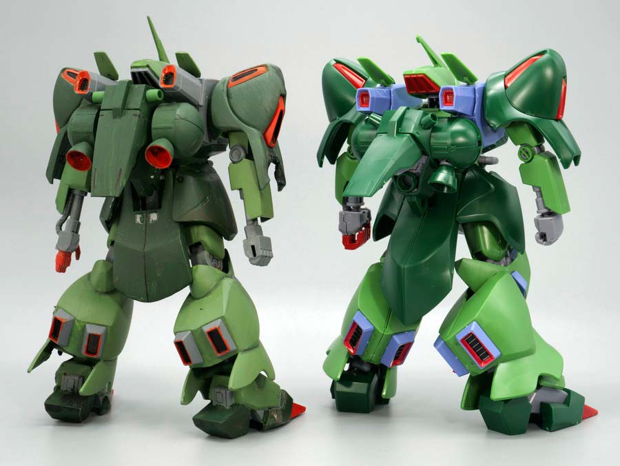 旧キットとHGガルスJの比較ガンプラ画像です