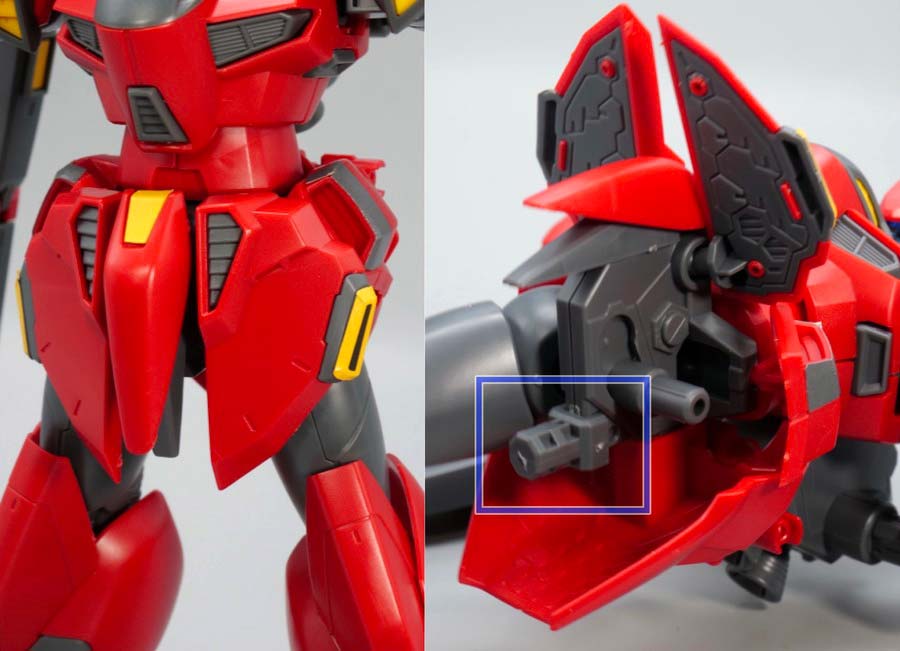 RE/100 ビギナ・ゼラのガンプラレビュー画像です