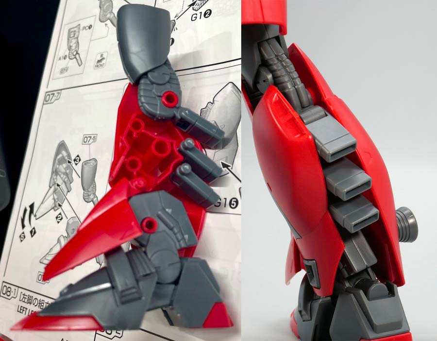 RE/100 ビギナ・ゼラのガンプラレビュー画像です