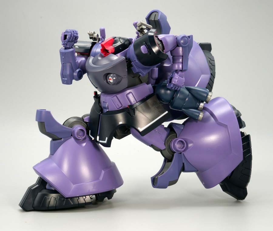 HGリック・ドム ガイア機 オルテガ機（GQ）』のガンプラレビュー画像です