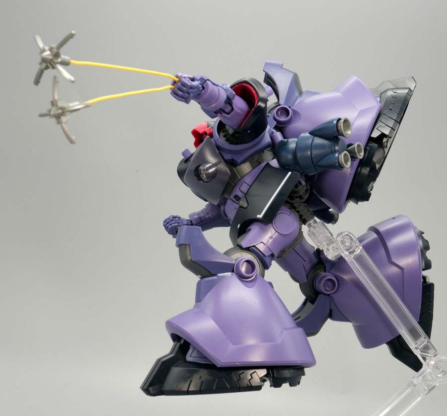 HGリック・ドム ガイア機 オルテガ機（GQ）』のガンプラレビュー画像です