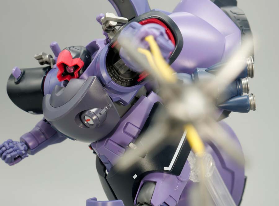 HGリック・ドム ガイア機 オルテガ機（GQ）』のガンプラレビュー画像です