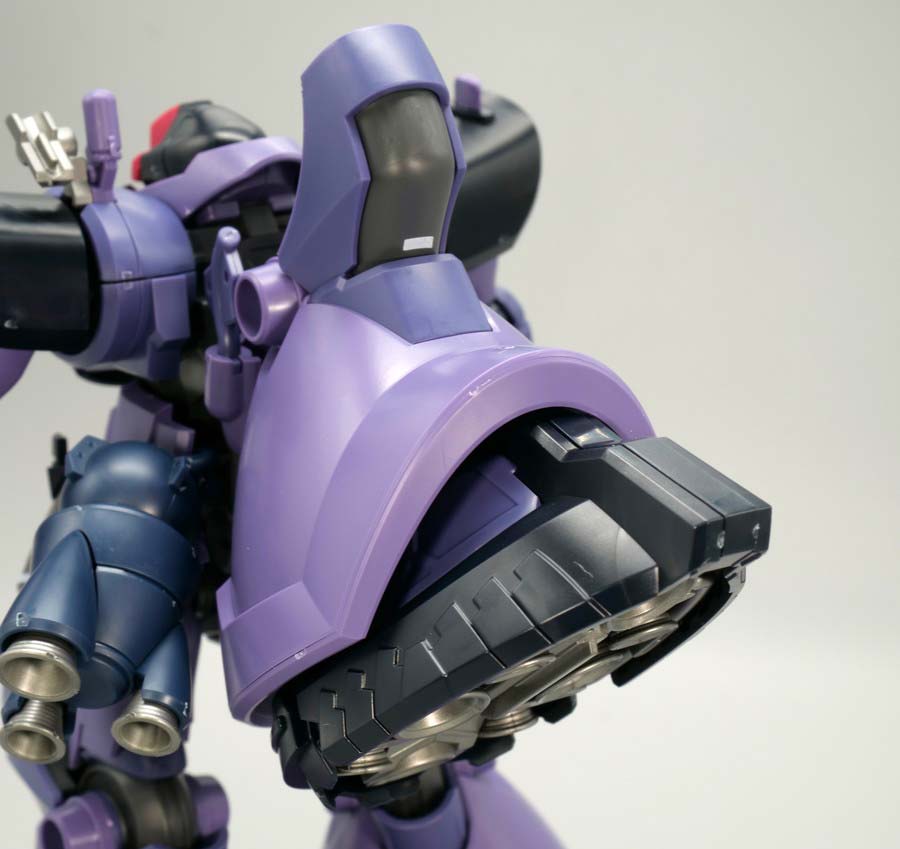 HGリック・ドム ガイア機 オルテガ機（GQ）』のガンプラレビュー画像です