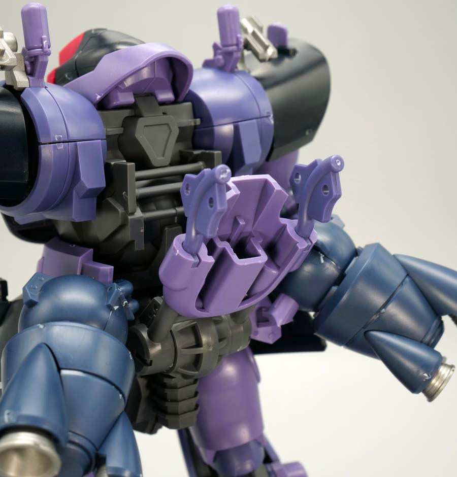 HGリック・ドム ガイア機 オルテガ機（GQ）』のガンプラレビュー画像です