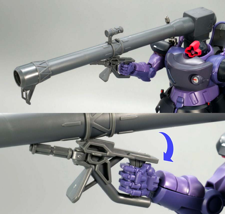 HGリック・ドム ガイア機 オルテガ機（GQ）』のガンプラレビュー画像です