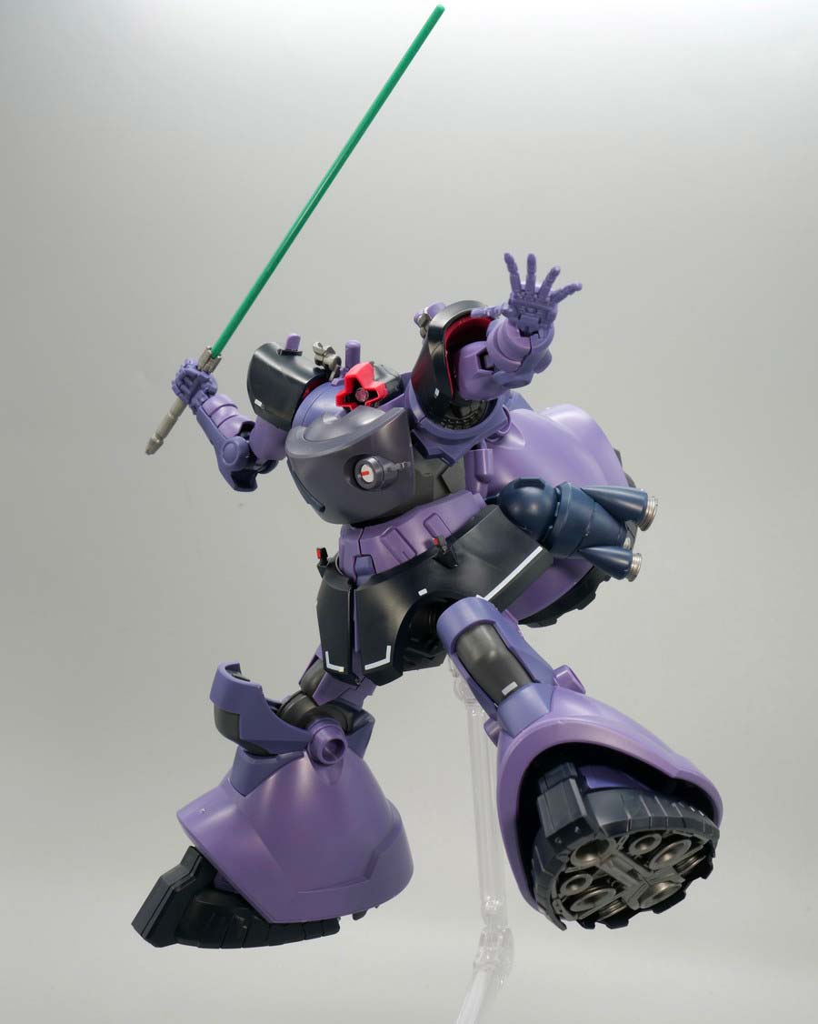 HGリック・ドム ガイア機 オルテガ機（GQ）』のガンプラレビュー画像です