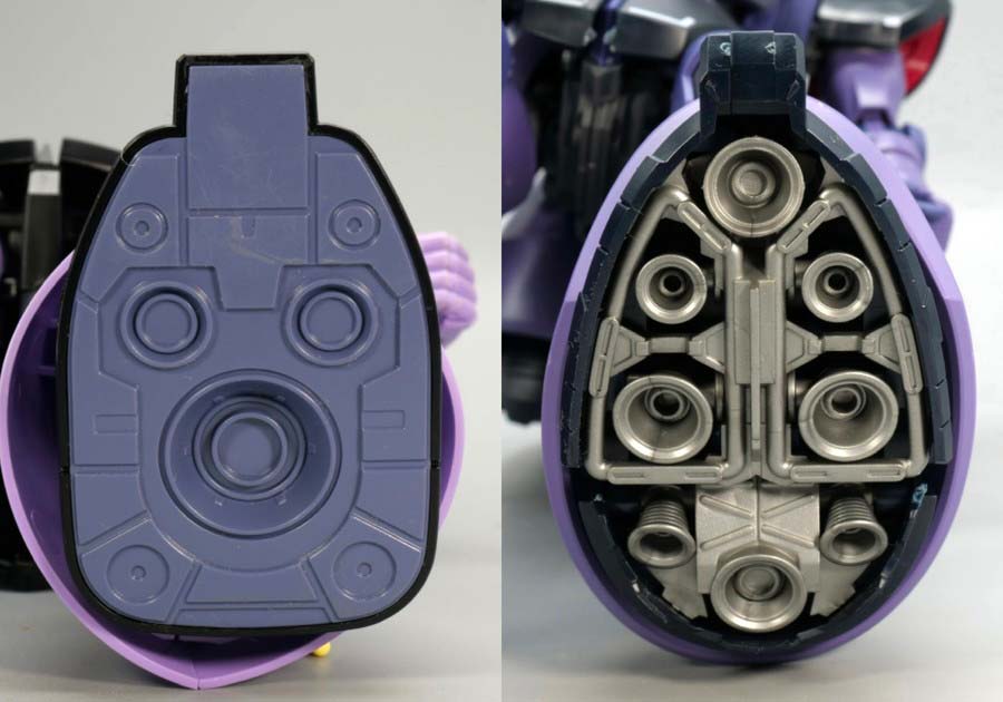 HGリック・ドムの通常版とジークアクス版の比較・違いのガンプラ画像です