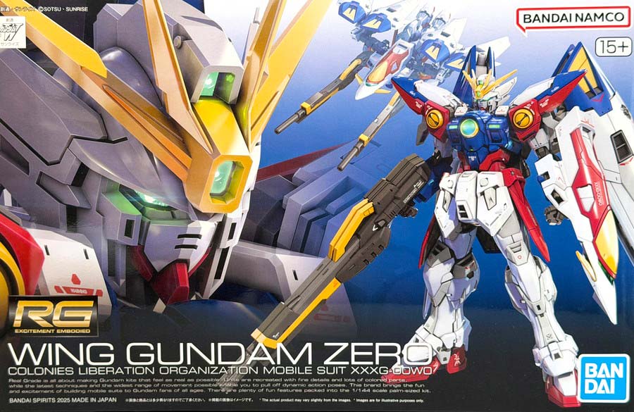 RGウイングガンダムゼロのガンプラレビュー画像です